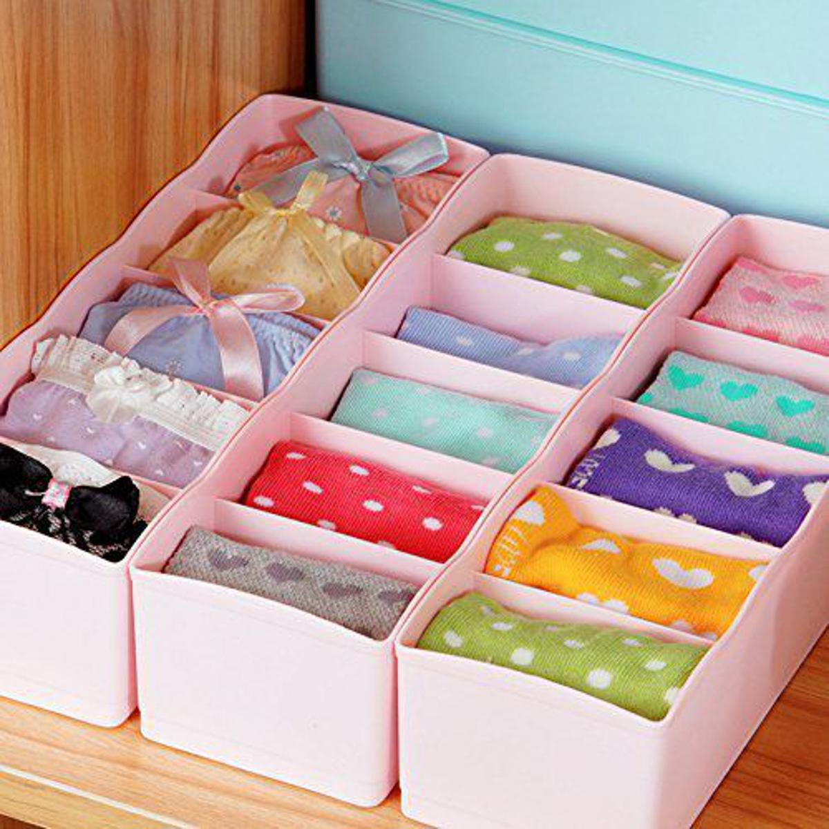 0-23_1726843700.jpg 5-Grid Multipurpose Divider Storage Box | Cosmetic, Jewelry & Kitchen Organizer | Random Colors - Image 5