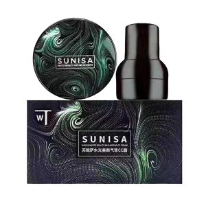 SUNISA 3-in-1 Air Cushion CC & BB Cream | Waterproof Moisturizing Foundation with Sponge