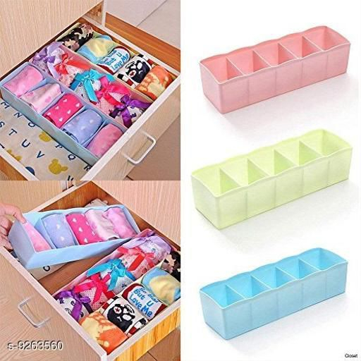 1-23_1726843700.jpg 5-Grid Multipurpose Divider Storage Box | Cosmetic, Jewelry & Kitchen Organizer | Random Colors - Image 6