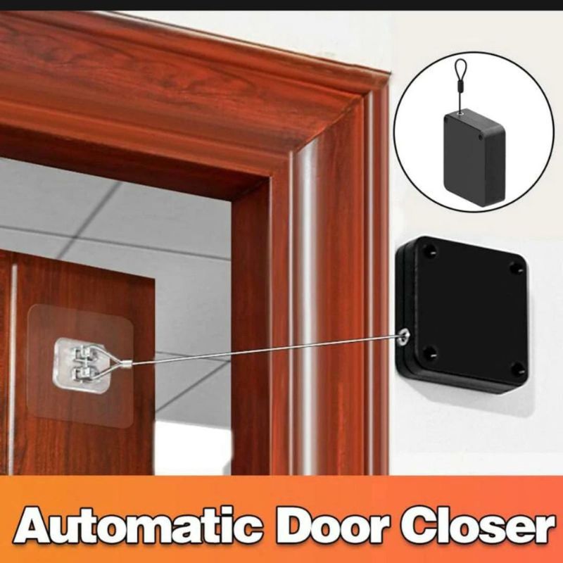 1_1738736519.jpg Portable Automatic Door Closer | Punch-Free Installation | Self-Closing Device with Strong Pull Force - Image 4