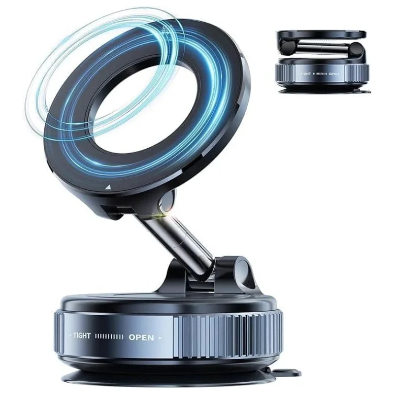 1_1756446094.webp Foldable Magnetic Car Phone Holder | 360° Rotating Suction Mount, Universal - Image 7