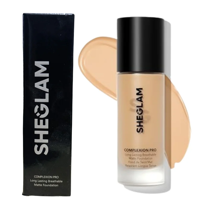 1_1762808373.webp Sheglam Complexion Pro Matte Foundation | Honey | Long Lasting - Image 5