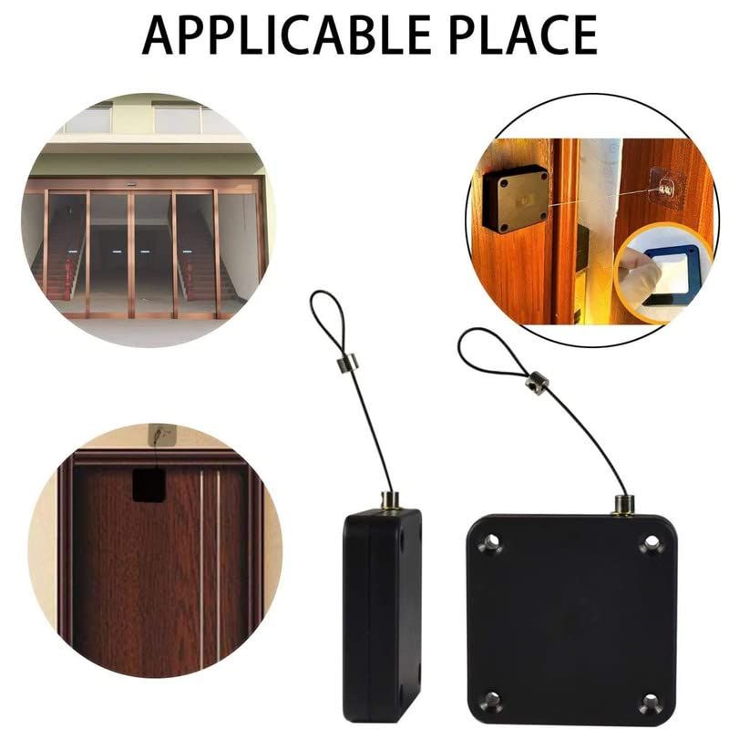 2_1738736519.jpg Portable Automatic Door Closer | Punch-Free Installation | Self-Closing Device with Strong Pull Force - Image 3