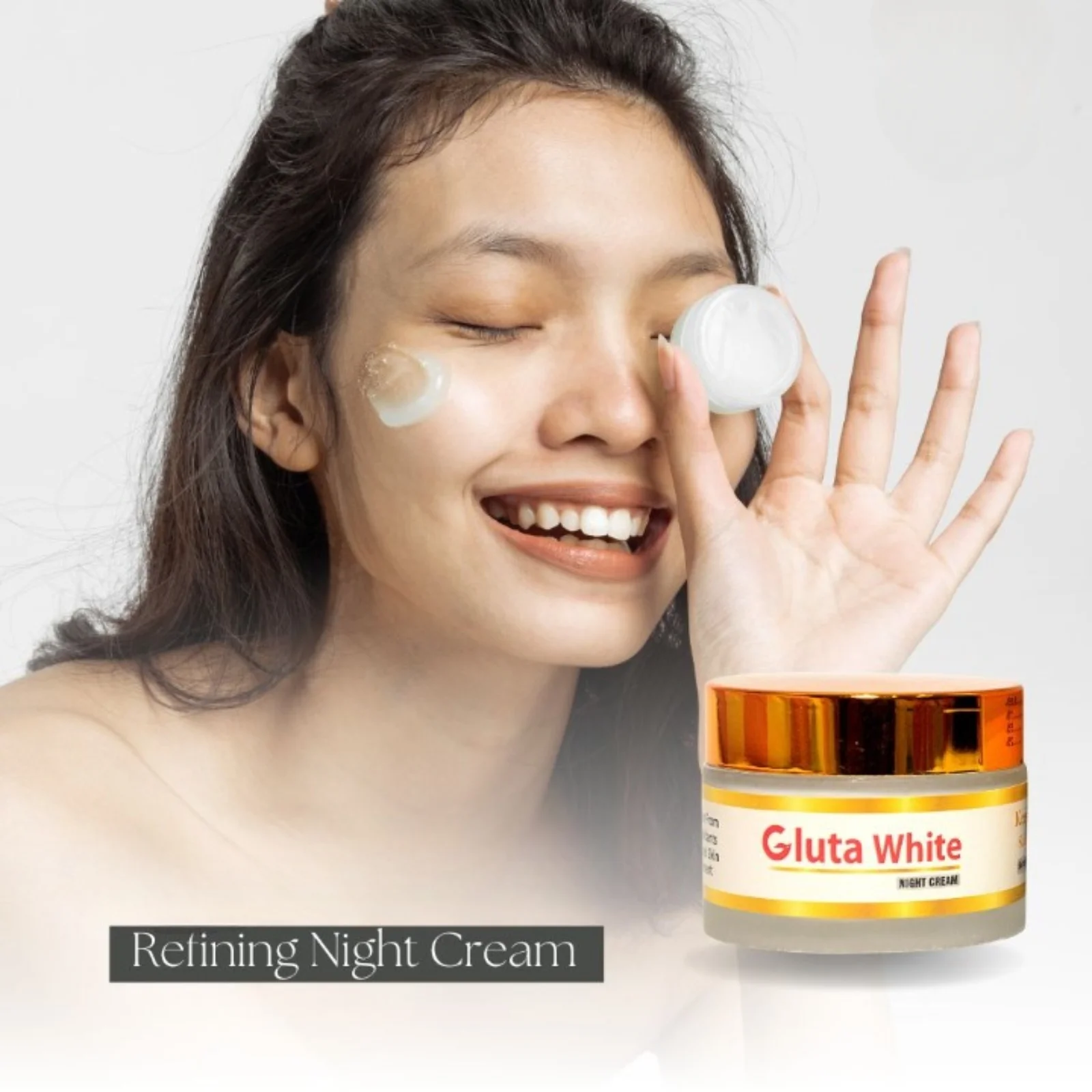 2_1754340796.webp Gluta White Day & Night Cream | Whitening Anti-Aging Hydrating 50g Face Care - Image 3