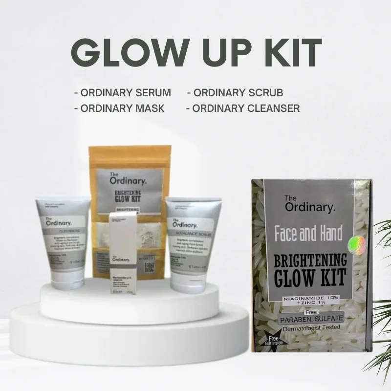 3_1762800355.webp The Ordinary Face & Hand Brightening Glow Kit | Complete Whitening & Hydrating Skincare Set - Image 2