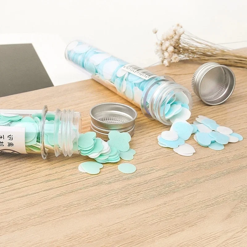 3_1763707085.webp Portable Disposable Soap Paper Flakes in Flower Tube Bottle | Travel-Friendly Handwashing Sheets for Outdoor & Daily Use - Image 3