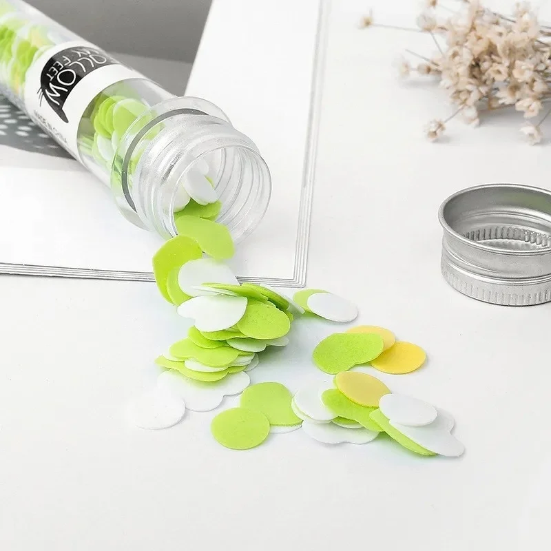 4_1763707086.webp Portable Disposable Soap Paper Flakes in Flower Tube Bottle | Travel-Friendly Handwashing Sheets for Outdoor & Daily Use - Image 2