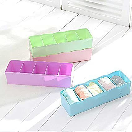 5-11_1726843700.jpg 5-Grid Multipurpose Divider Storage Box | Cosmetic, Jewelry & Kitchen Organizer | Random Colors - Image 2