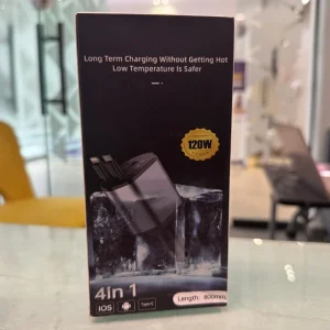 4-in-1 Retractable Car Charger | Dual USB & USB-C PD Fast Charging, 100W