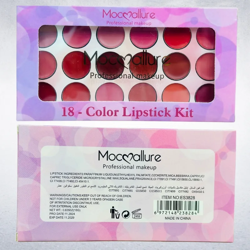 5_1762975883.webp Moccallure Professional 18-Colors Lipstick Kit | Long-Lasting, Hydrating & Compact Makeup Palette