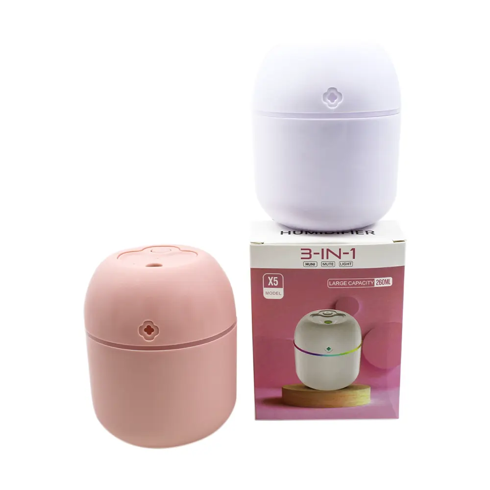 H148391a8b5974341b4f804601a210b679_1732613956.webp USB Portable 3-in-1 Air Humidifier | Mute, Colorful LED Light & Aromatherapy | For Home, Office & Car - Image 5