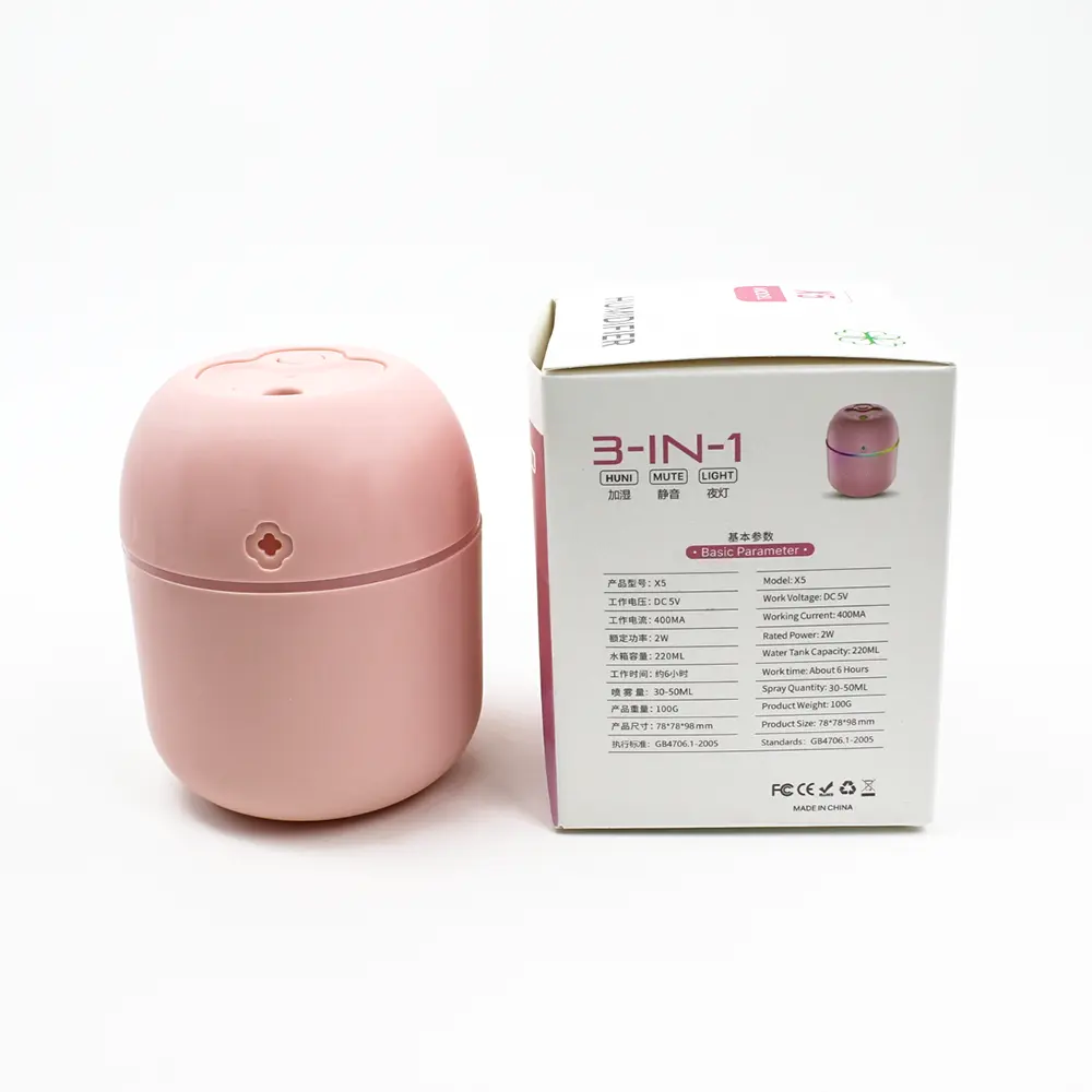 H8e77f972810649cd971ff14aea717706I_1732613956.webp USB Portable 3-in-1 Air Humidifier | Mute, Colorful LED Light & Aromatherapy | For Home, Office & Car - Image 7