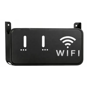 Black WiFi Router Storage Box & Wall Mount Shelf  Universal Cable Organizer | Space-Saving Holder for Modem, Set-Top Box & Smart Devices | Home & Office Use