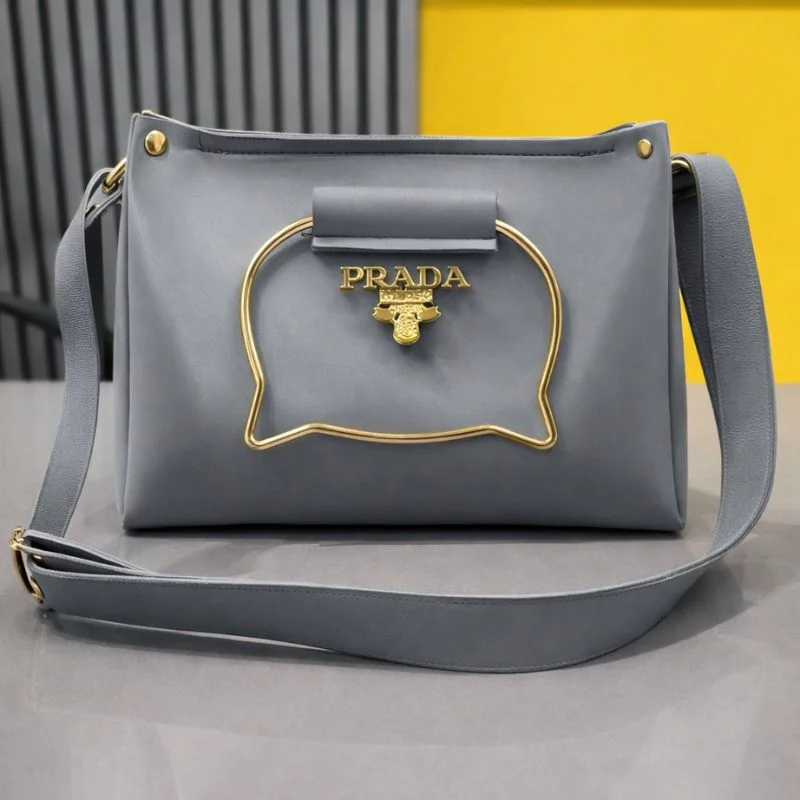 ProductImage-2026-01-09T103613.0391_1767937276.webp Gray Elegant Cat Handle Handbag for Girls & Ladies | Stylish Shoulder & Crossbody Bag with Gold Accents | Adjustable Strap - Image 2