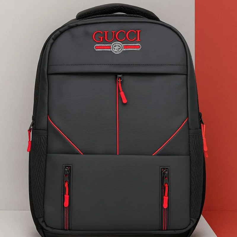 Untitleddesign501_1756563359.webp Multi-Functional Travel Backpack | Business Daypack with Laptop Compartment | Black & Red - Image 4