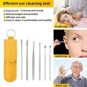 6-Piece Ear Wax Cleaning Kit |  Portable & Easy to Use