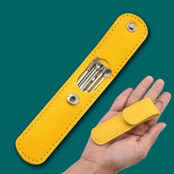 ear-wax-cleaning-tools-kit-set-with-leather-pouch-spring-curette-1_1729189956.jpg 6-Piece Ear Wax Cleaning Kit | Portable & Easy to Use - Image 6